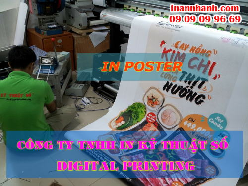 In nhanh poster giá rẻ chất liệu PP tại Công ty TNHH In Kỹ Thuật Số - Digital Printing