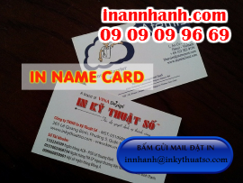 In nhanh name card giá rẻ, in name card lấy gấp, nhận in offset danh thiếp