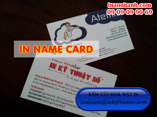 In nhanh name card giá rẻ in offset tại Công ty TNHH In Kỹ Thuật Số - Digital Printing